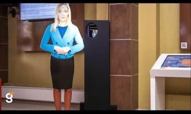 Виртуальный промоутер и интерактивный стол с ПО для предварительного голосования в СГУГиТ г. Новосибирск